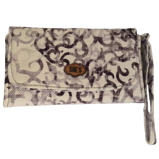 Black& white Large Wallet