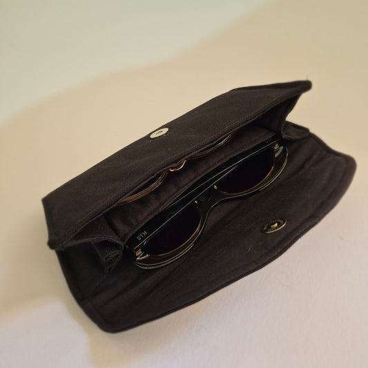 Black Double Glasses Case