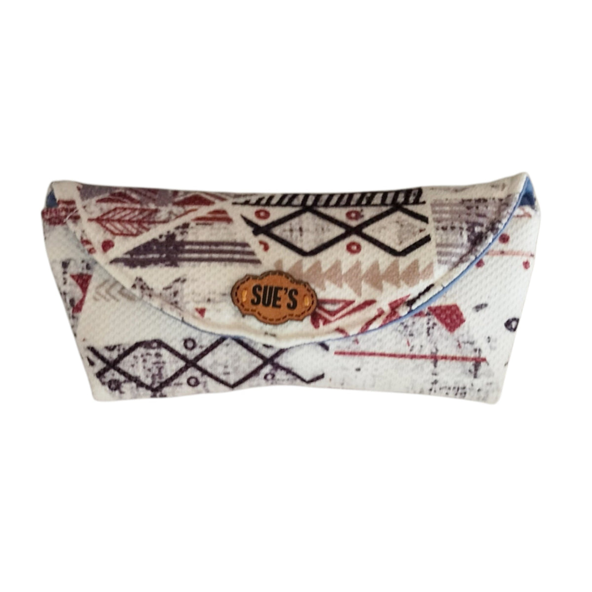 White geometric Glasses Case
