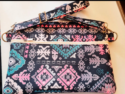 Oriental bluelaptop sleeve 15.6inch cross hand