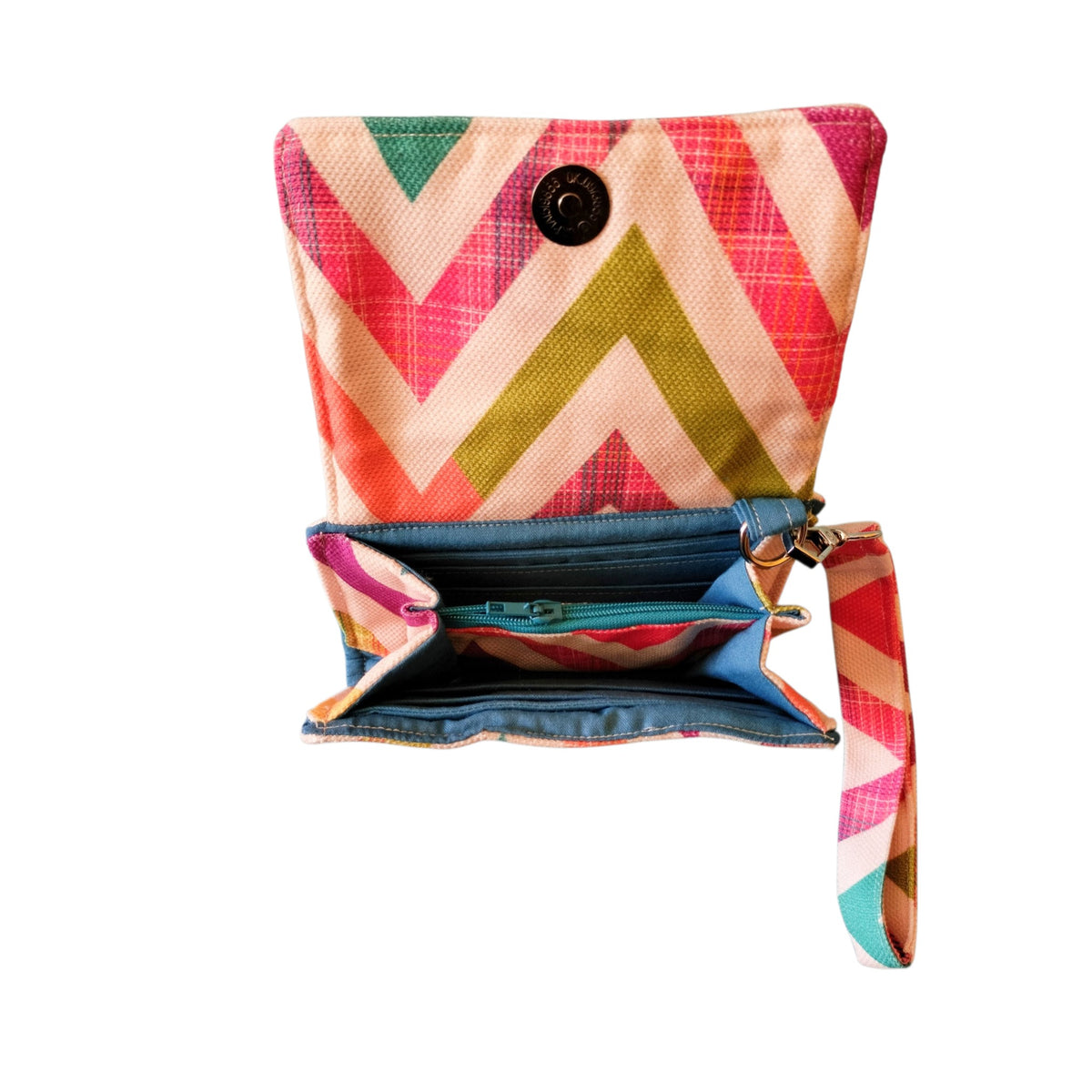 Zegzag rectangle flap small Wallet 14*11cm