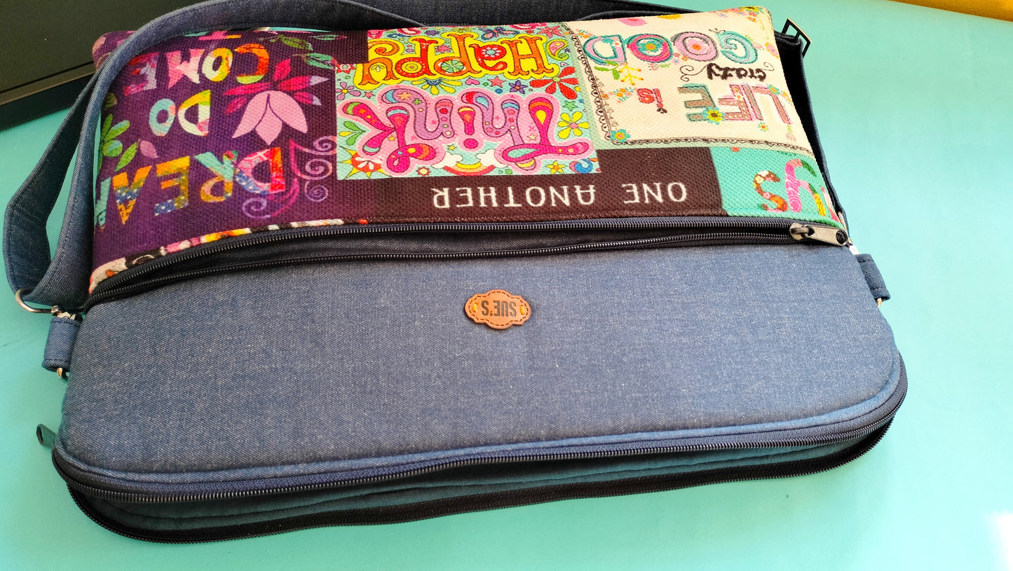 Special design Laptop sleeve 15.6inch cross hand