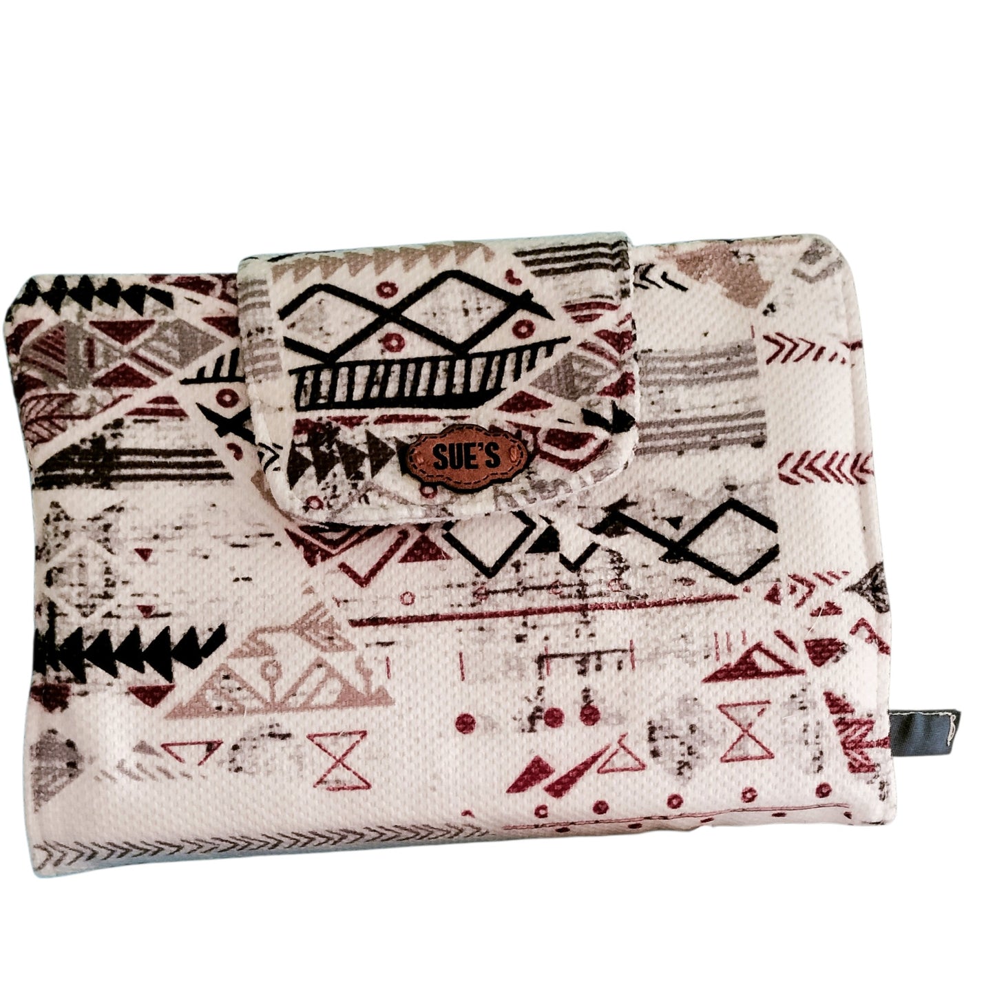 White geometric big Mus7af cover 25*18cm