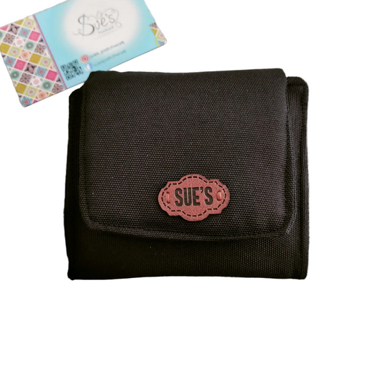 Black small Wallet 12*11cm محفظه صغيره ١٢*١١سم