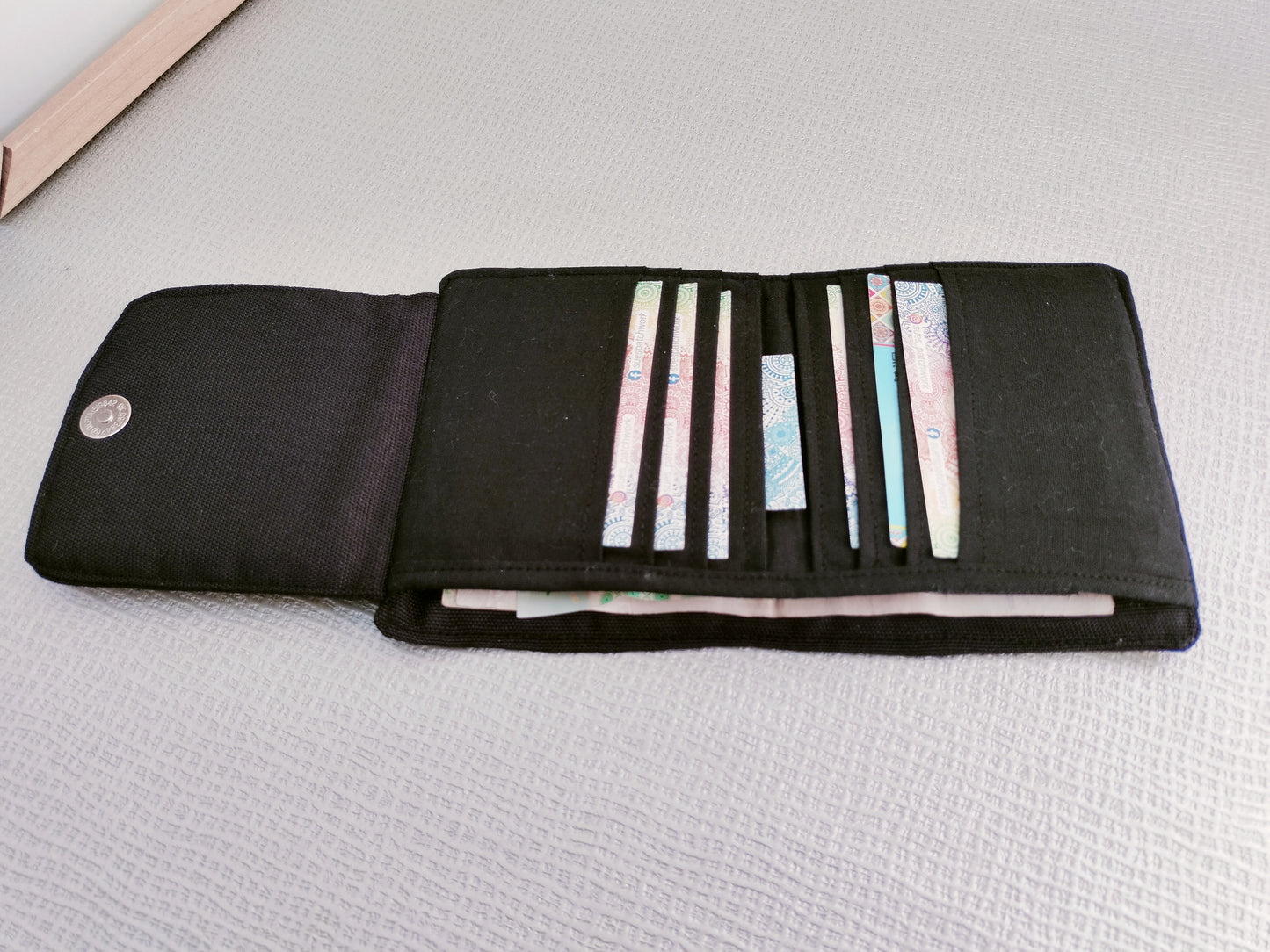 Black small Wallet 12*11cm محفظه صغيره ١٢*١١سم