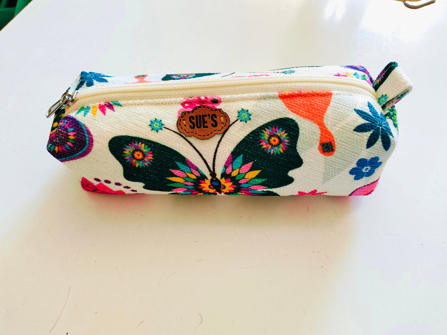 Butterfly pencil case size 21width*6cm long*7cm depth