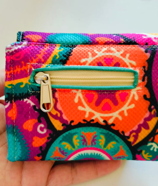 Color festival card Wallet 12*11 cm