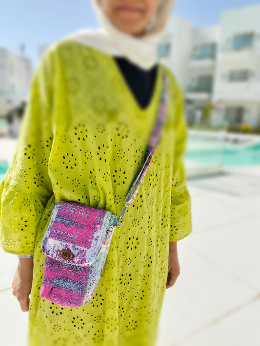 Pink Mobil Cross Bag