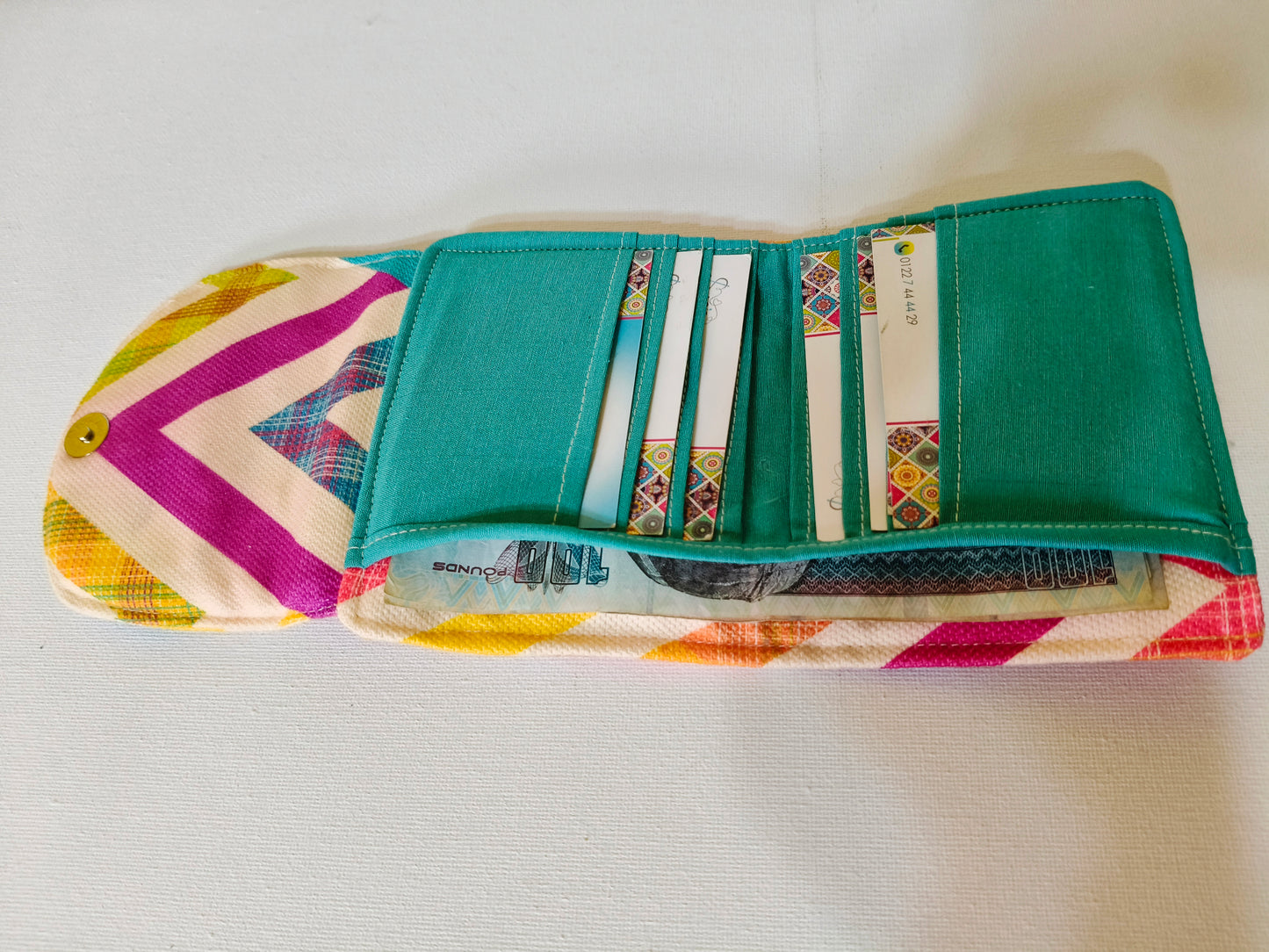 Zigzag color card Wallet 12*11 cm