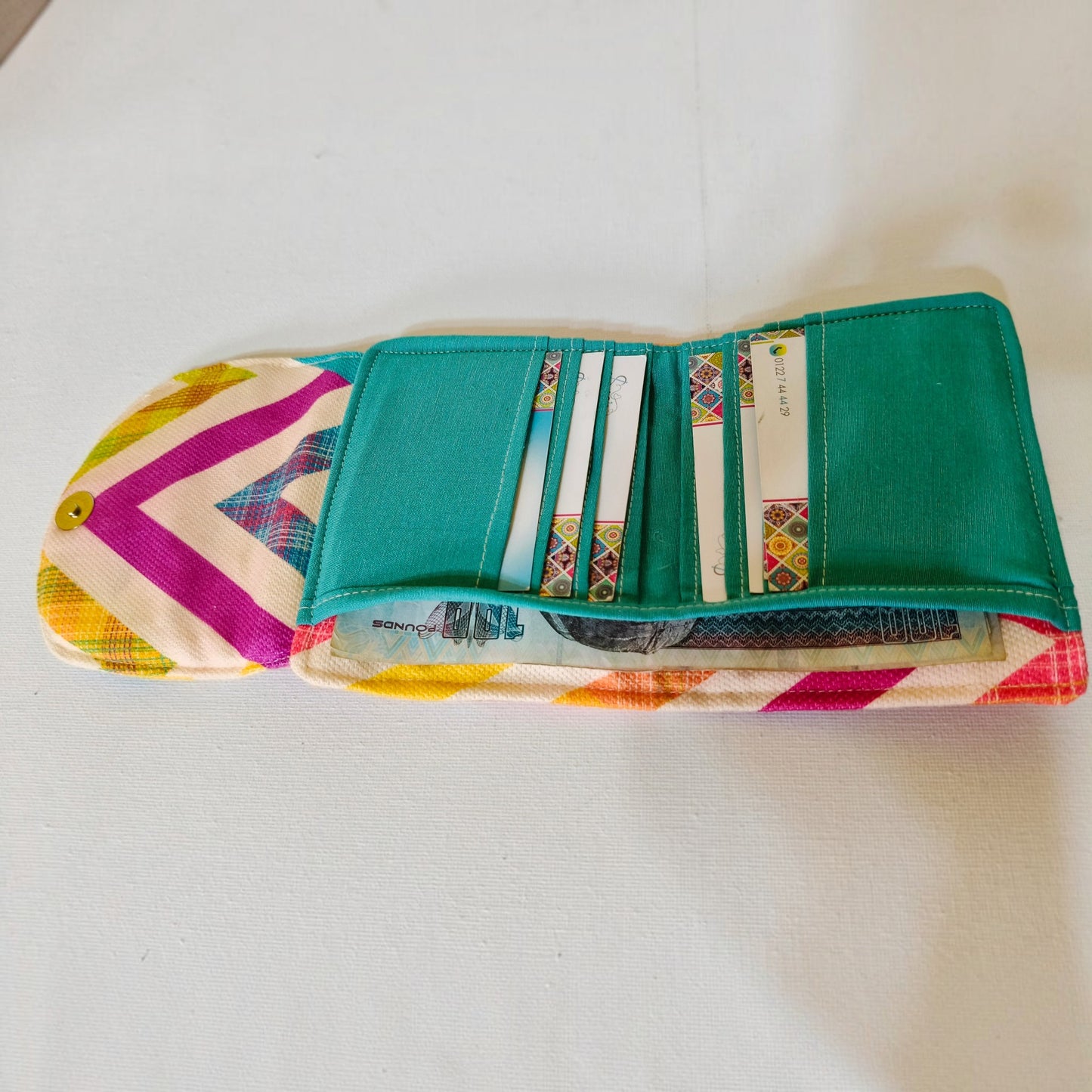 Zigzag color Small Wallet 12*11 cm