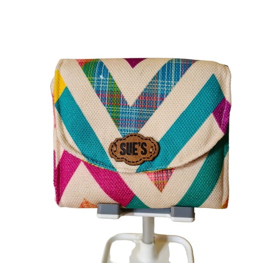 Zigzag color Small Wallet 12*11 cm