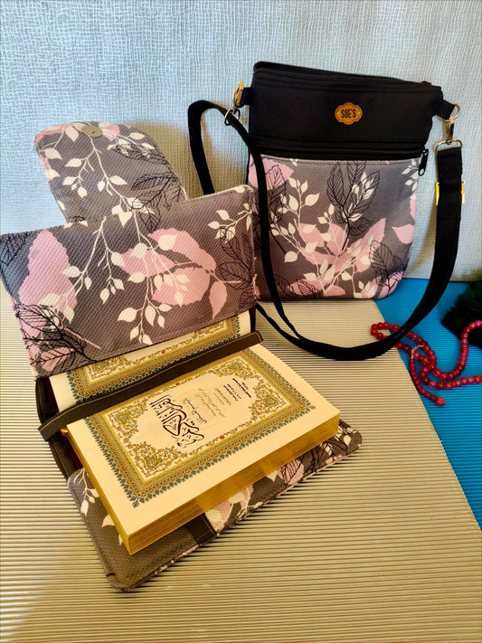 Lovely gray Mus7af coversize 20*14cm