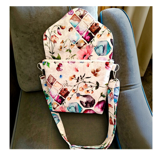 simple flower Cross Bag 30*25 cm