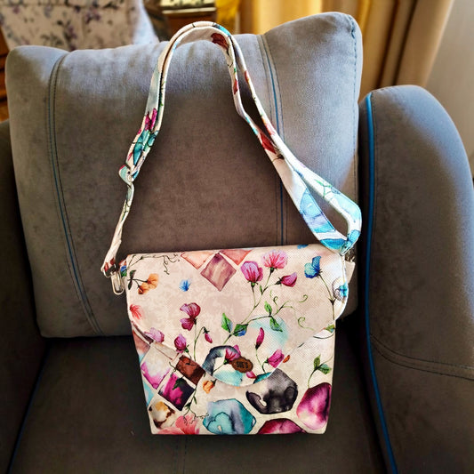 simple flower Cross Bag 30*25 cm