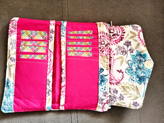 Kashmir color trifold wallet