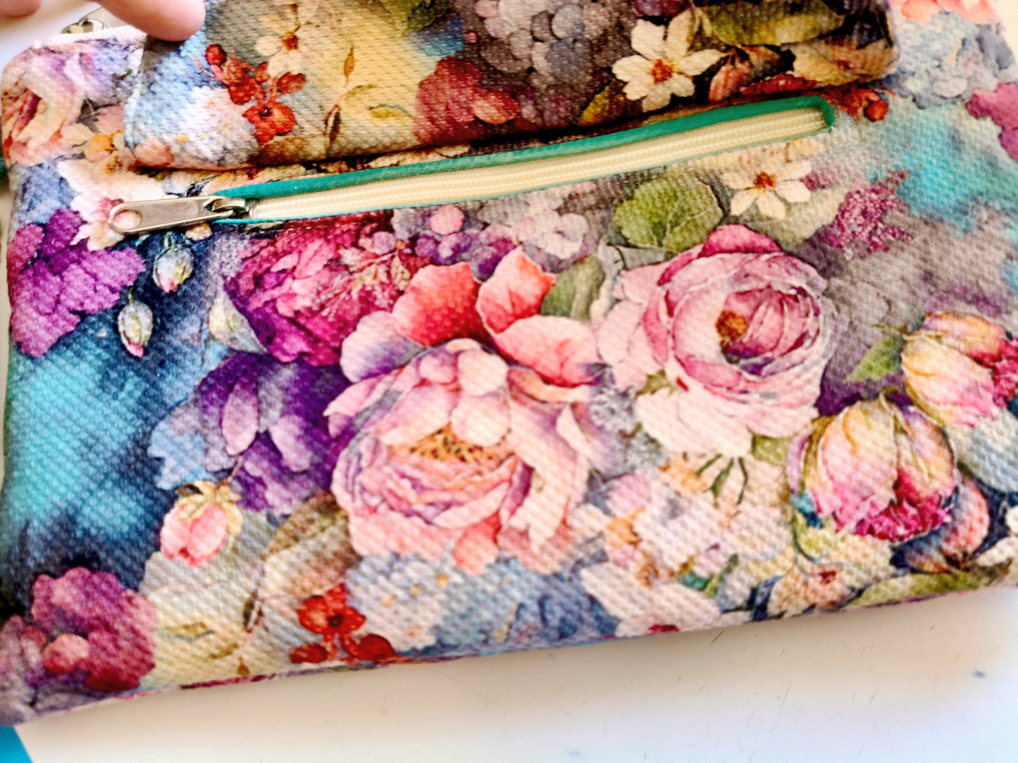 Rose garden handmade Clutch 28*18cm