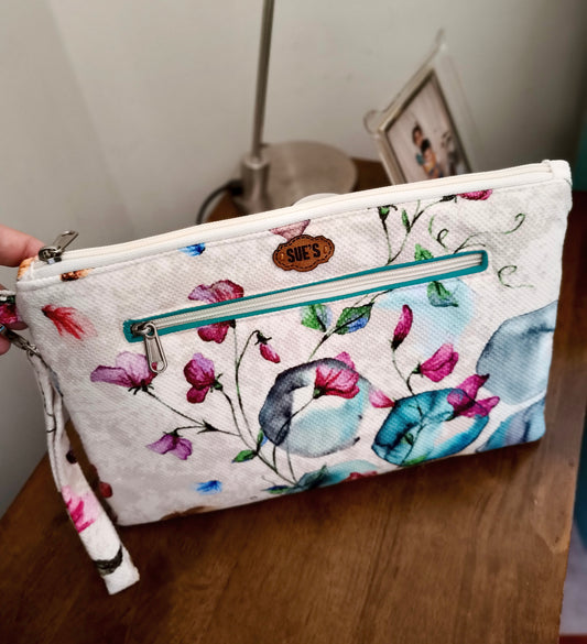 Simple flower handmade Clutch