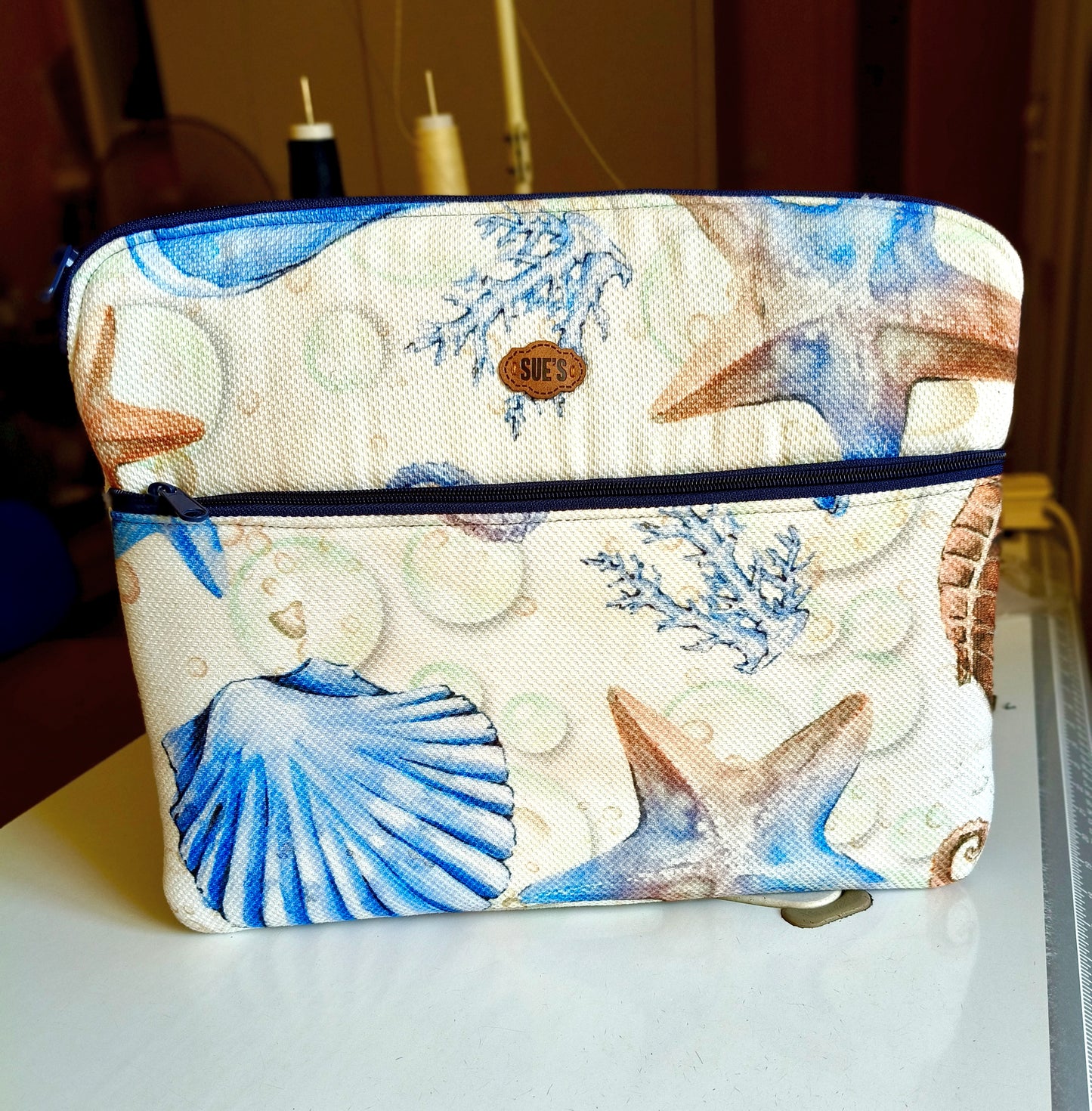 Sea vibes laptop sleeve 15.6inch cross hand
