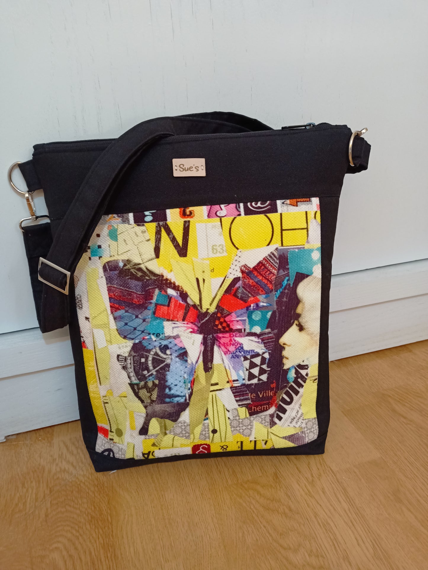 Denim Butterfly Tote Bag 40*35cm