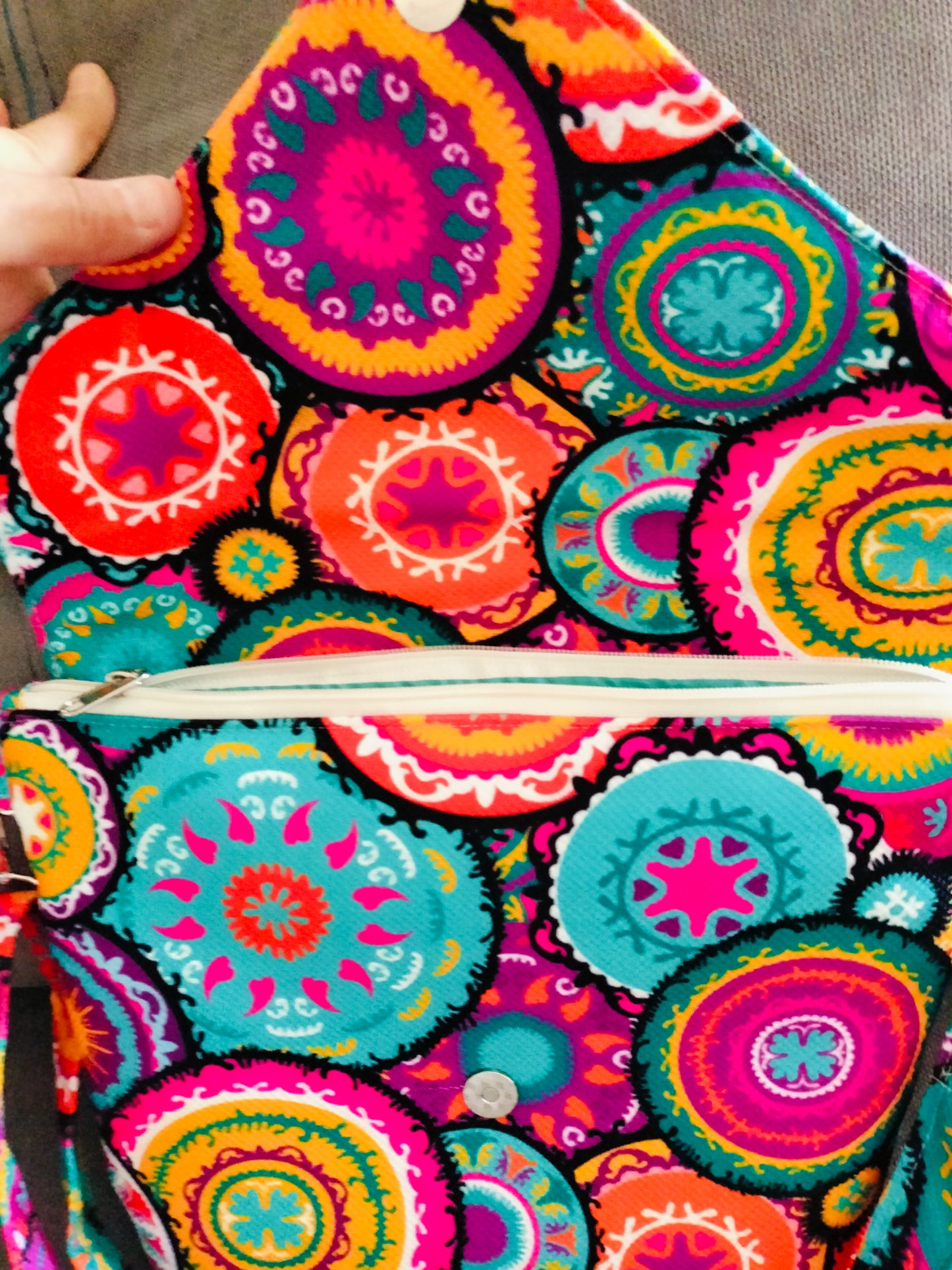 Color Festival Cross Bag envelope flap 40*30cm