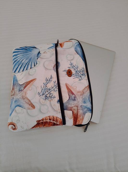 Sea vibes laptop sleeve 15.6inch cross hand