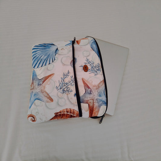 Sea vibes laptop sleeve 15.6inch cross hand