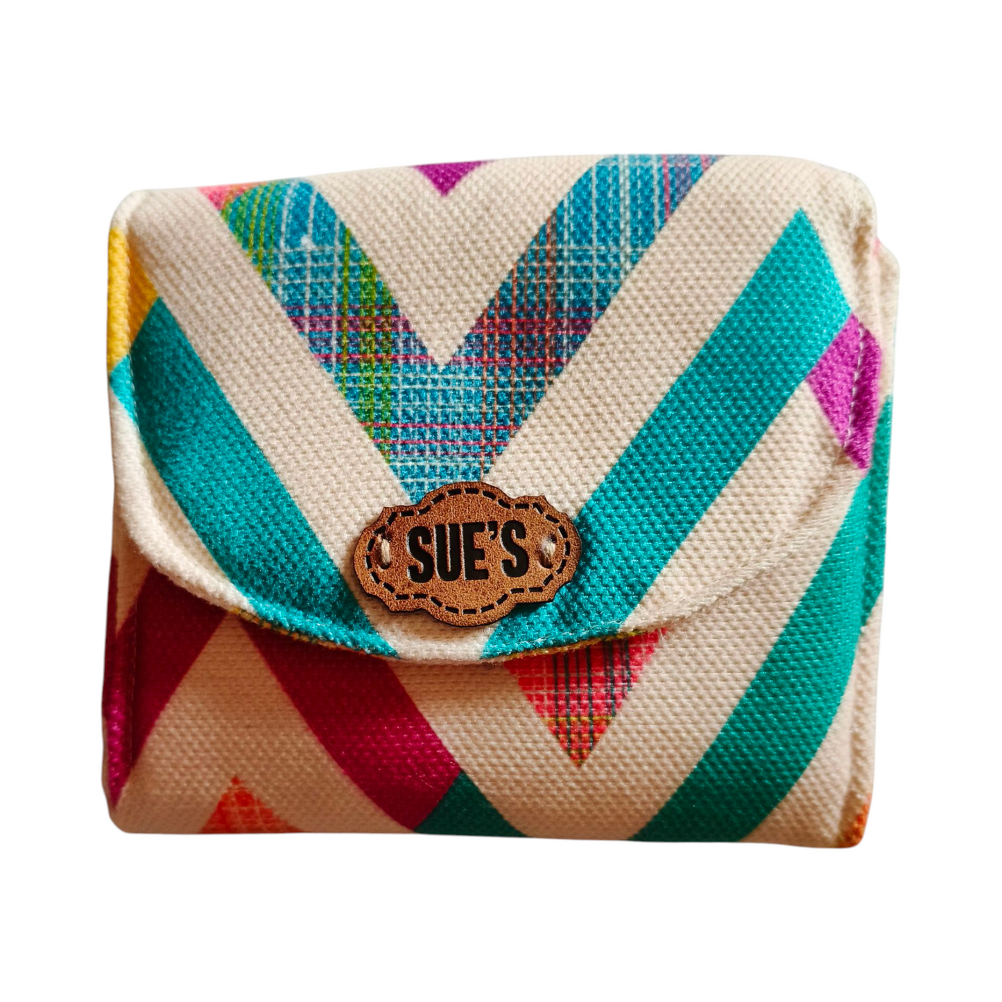 Zigzag color card Wallet 12*11 cm