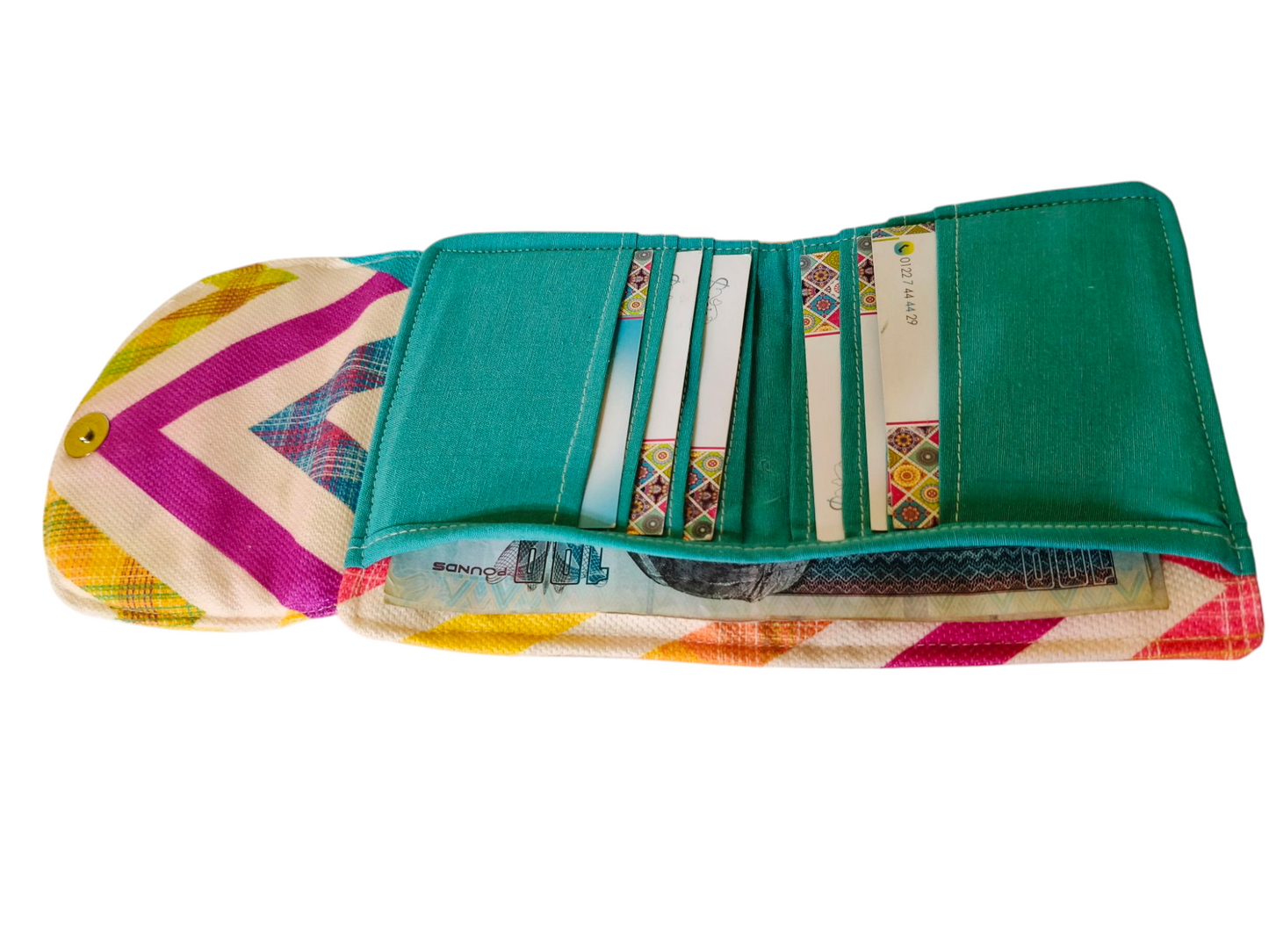 Zigzag color card Wallet 12*11 cm