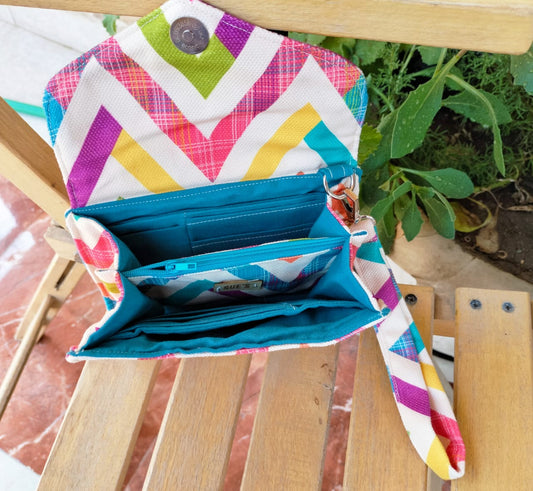 Colorful Zigzag Medium Wallet