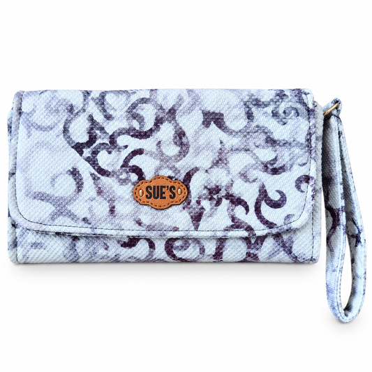Black& white Large Wallet