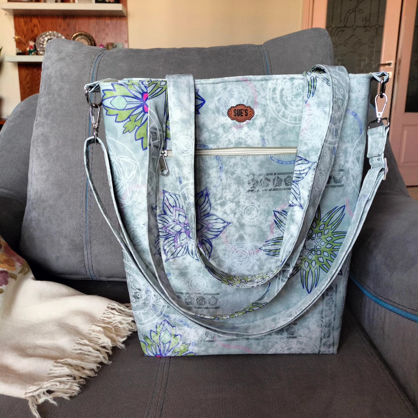 Light green Tote Bag 40*35cm