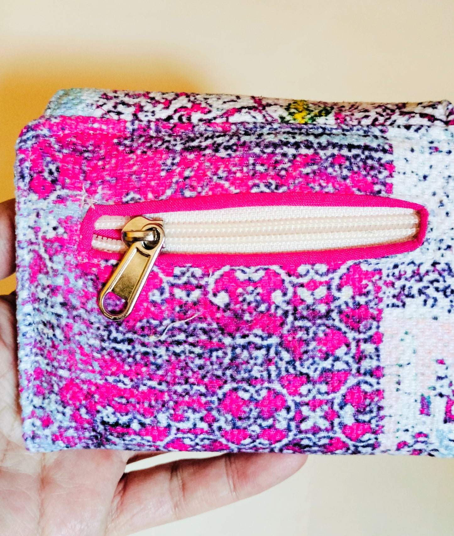 Oriental pink card Wallet 12*11 Cm