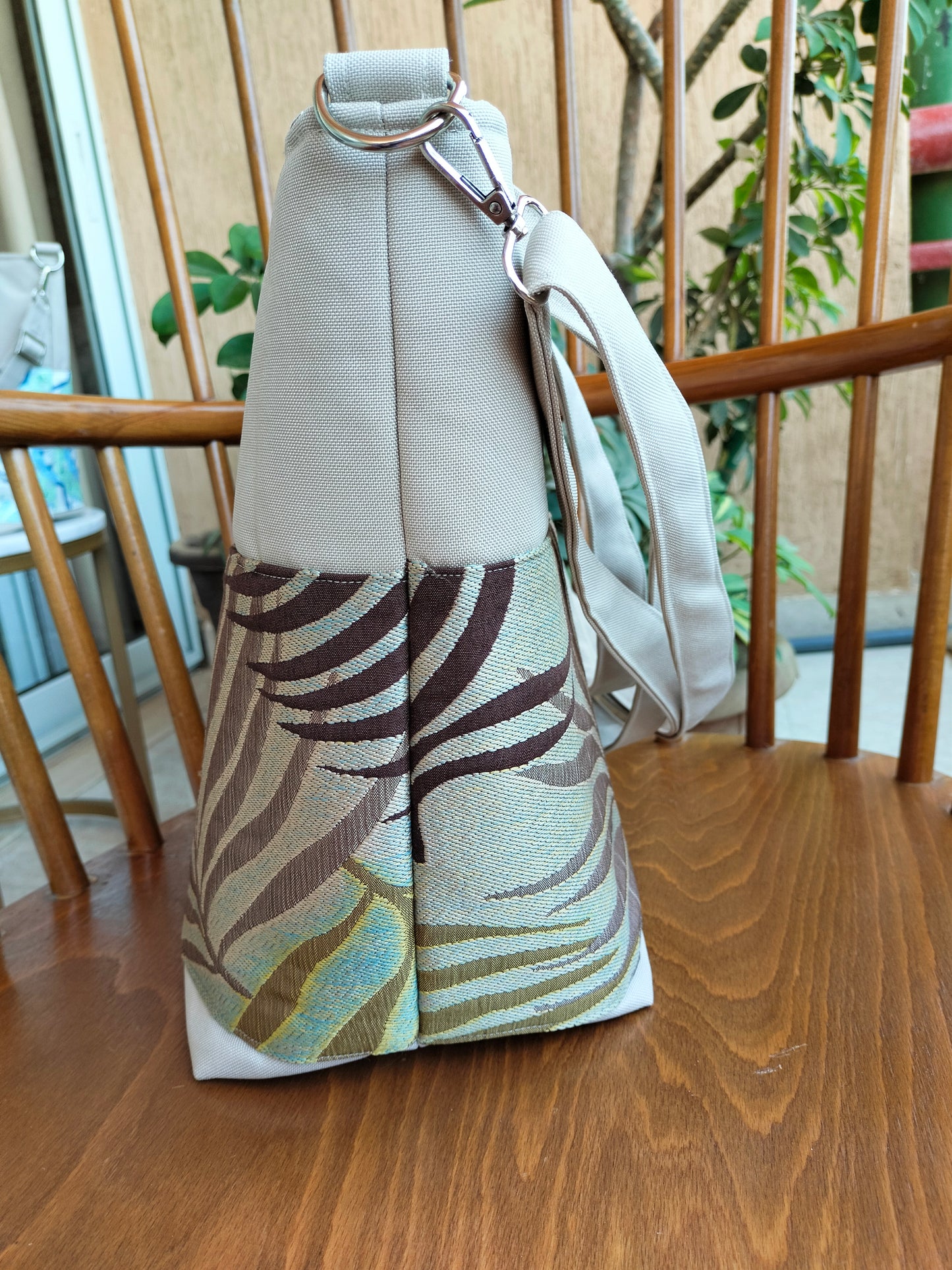 Golden color summer bag
