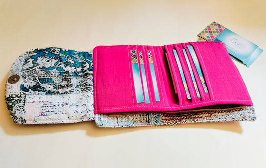 Oriental pink card Wallet 12*11 Cm