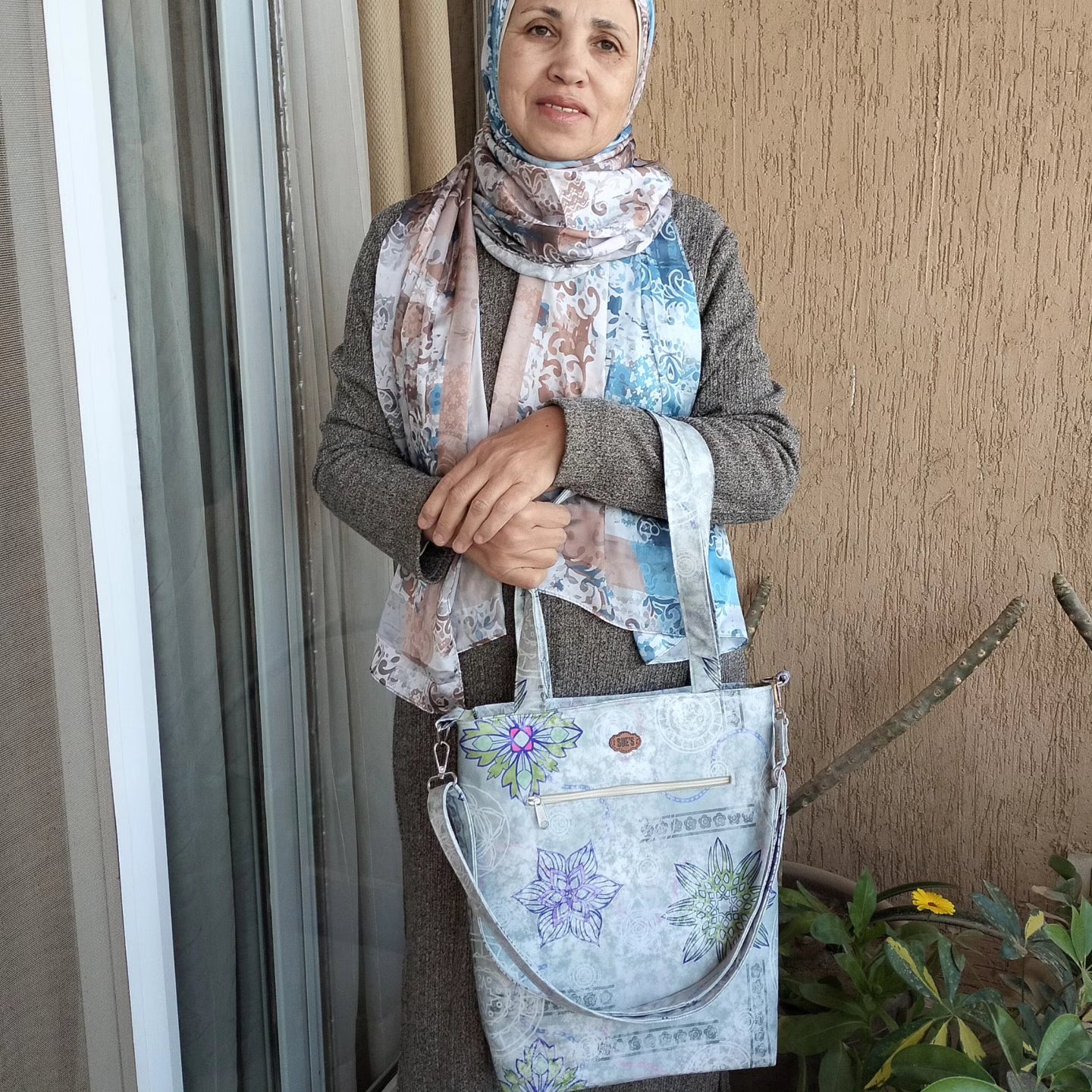 Light green Tote Bag 40*35cm