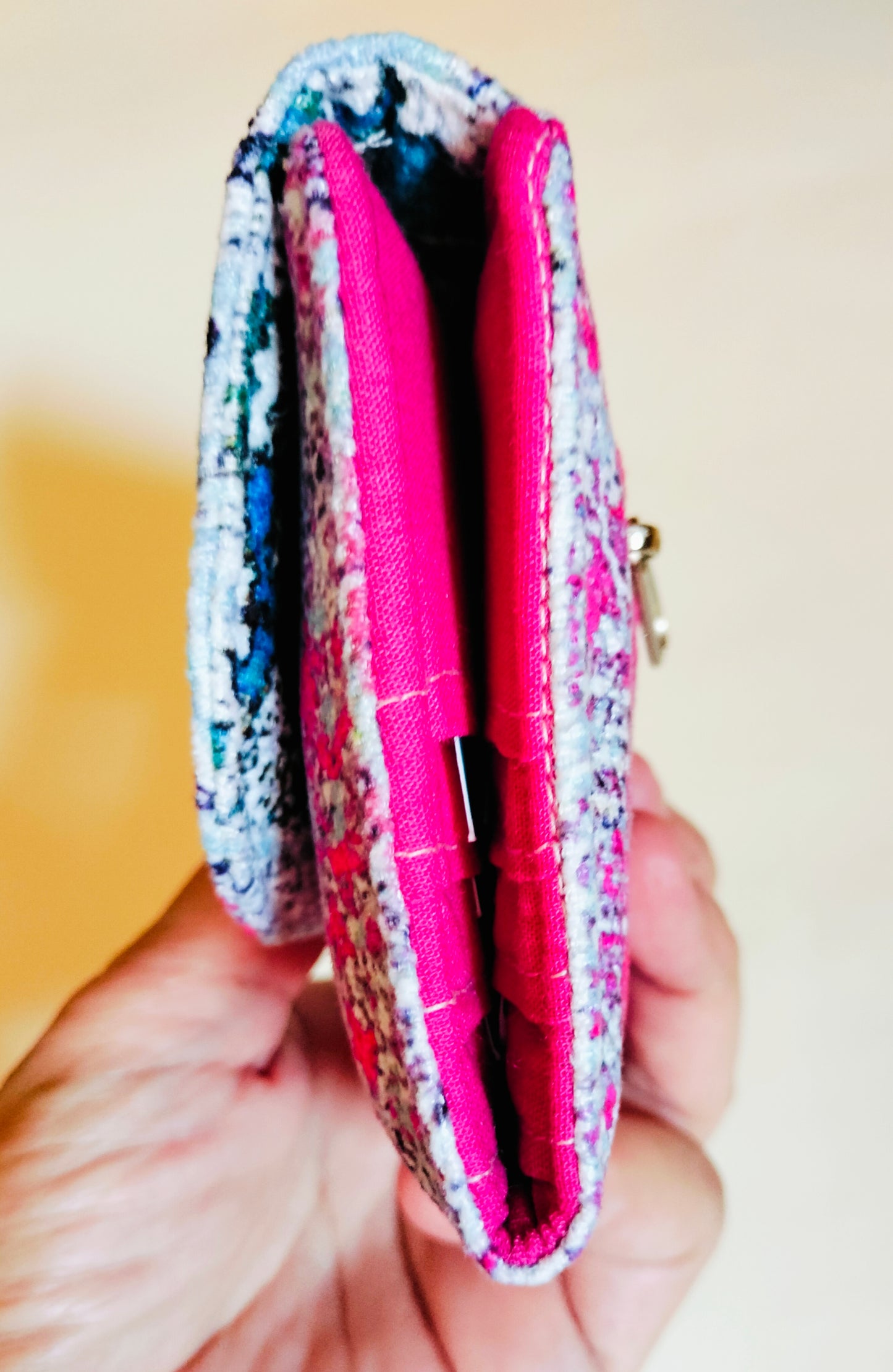 Oriental pink card Wallet 12*11 Cm