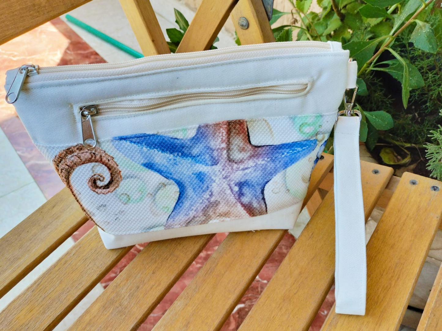 Blue Starfish Clutch