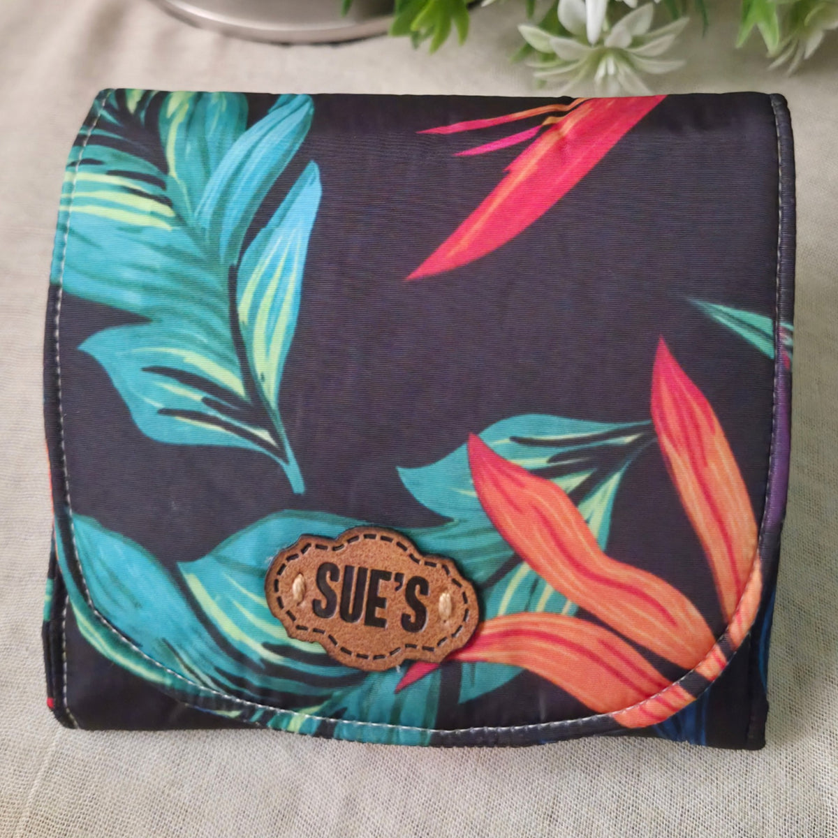 Wild flower  Small Wallet 12*11 cm waterproof