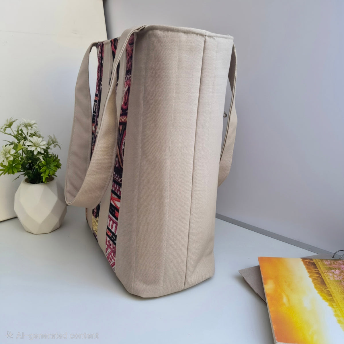 Hekaya tote bag 40 width*35 long*15 depth cm