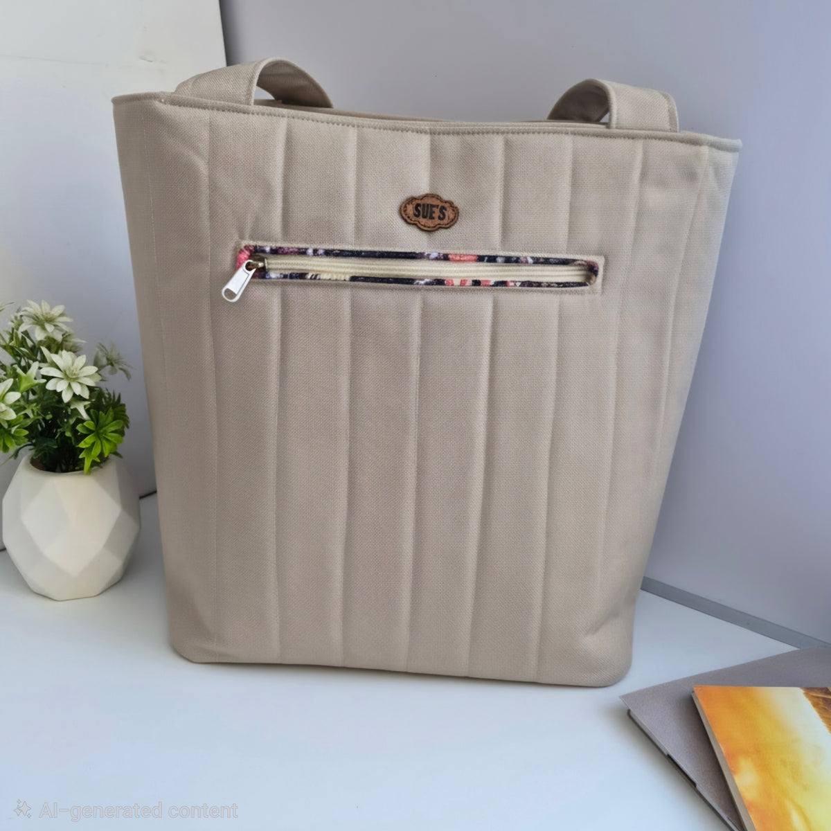 Hekaya tote bag 40 width*35 long*15 depth cm