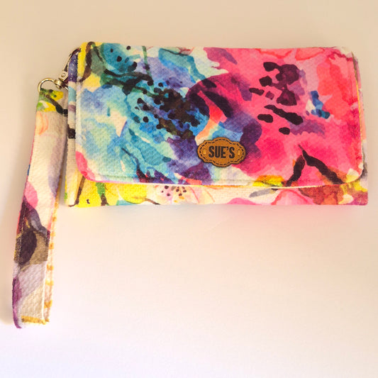 watercolor Large wallet 20*12cm