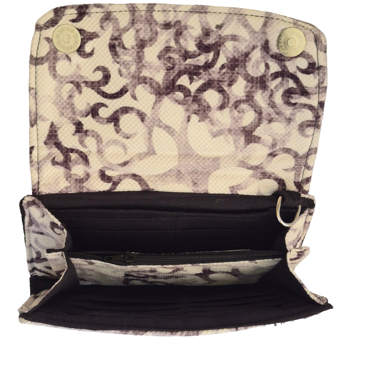Black& white Large Wallet