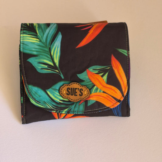 Wild flower  Small Wallet 12*11 cm waterproof