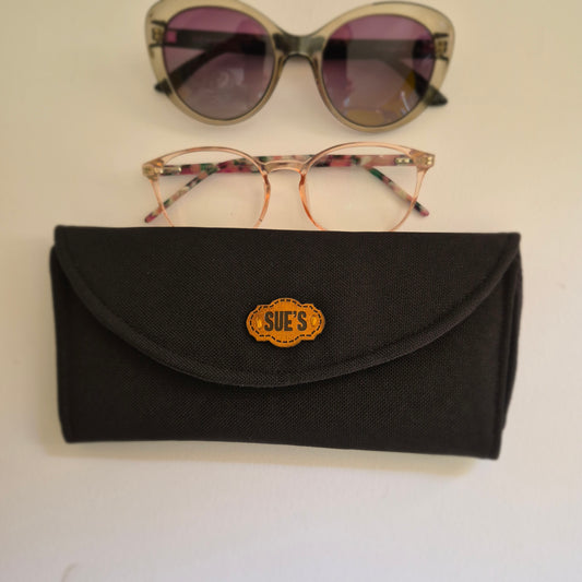 Black Double Glasses Case