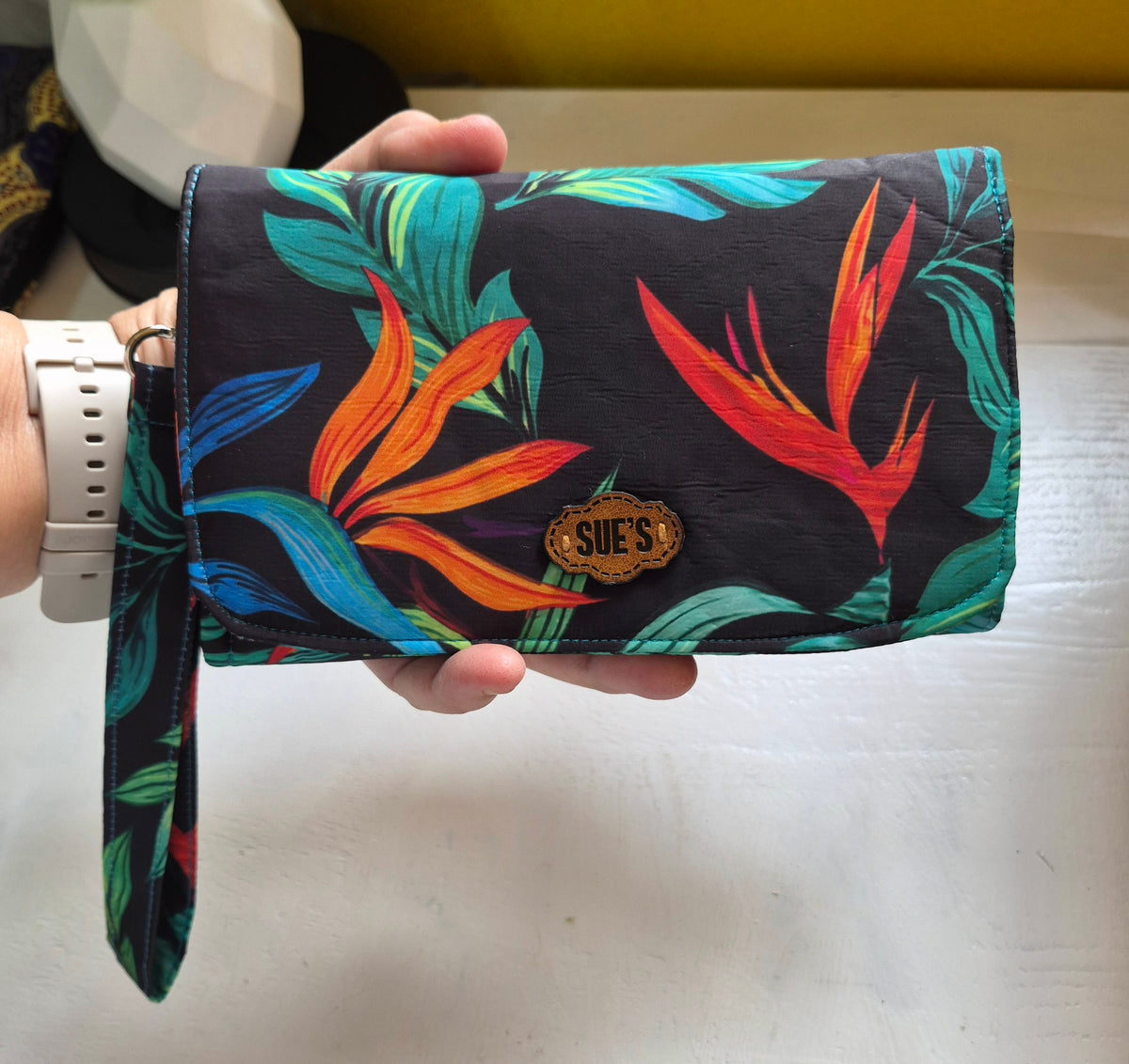 Wild flower waterproof Large Wallet