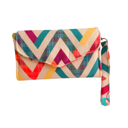 Colorful Zigzag  big Wallet 20*12cm