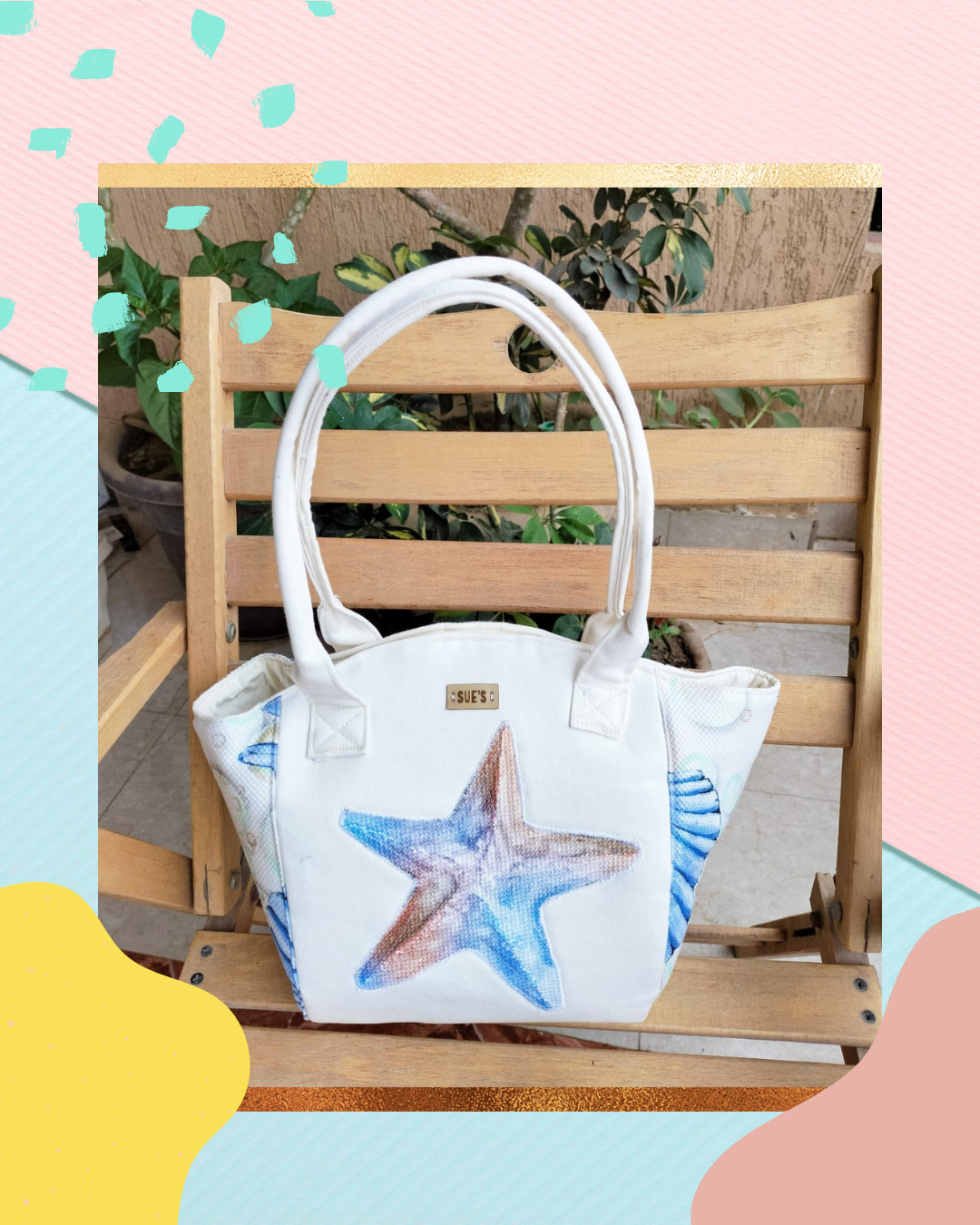 Blue Starfish Bag