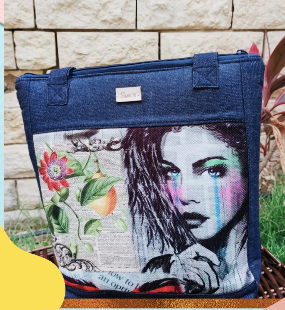 Denim Freedom Tote Bag 40*35cm