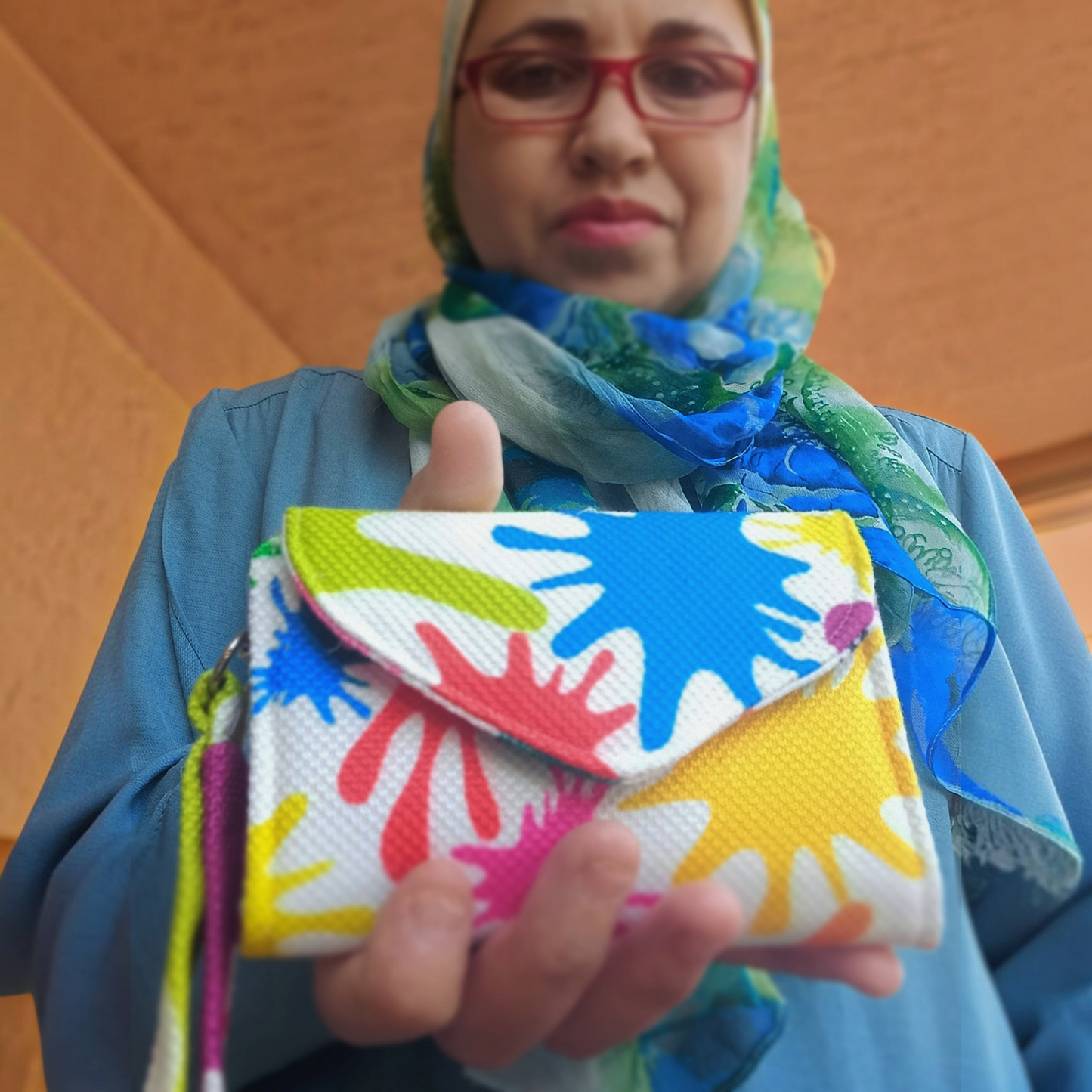 color  splash small Wallet