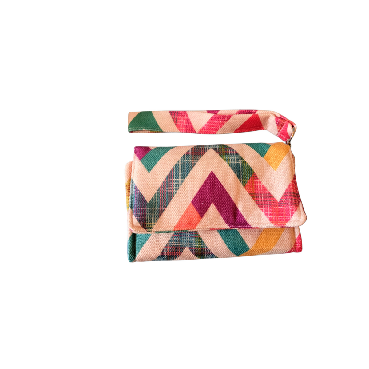 Zegzag rectangle flap small Wallet 14*11cm